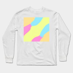 Colorful watercolor abstract texture Long Sleeve T-Shirt